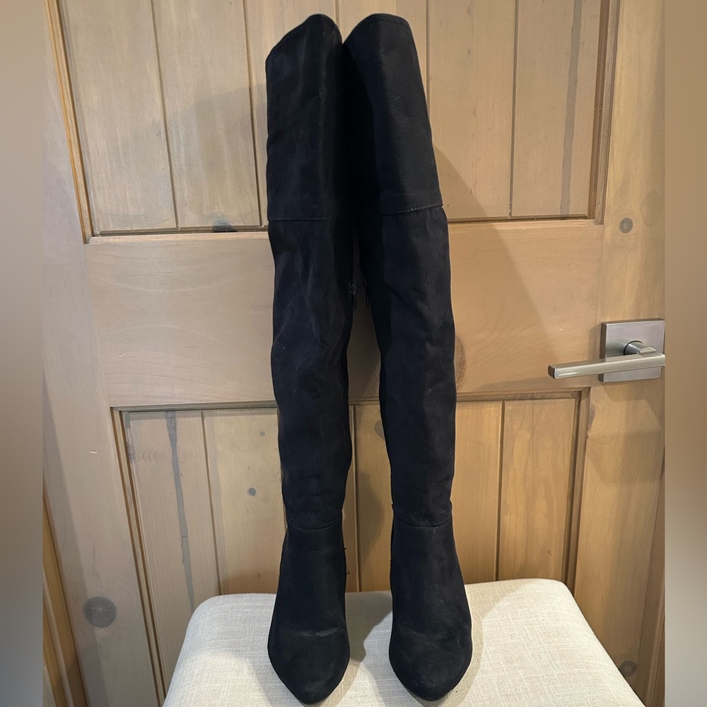 Black Over-the-Knee Women's Boots
